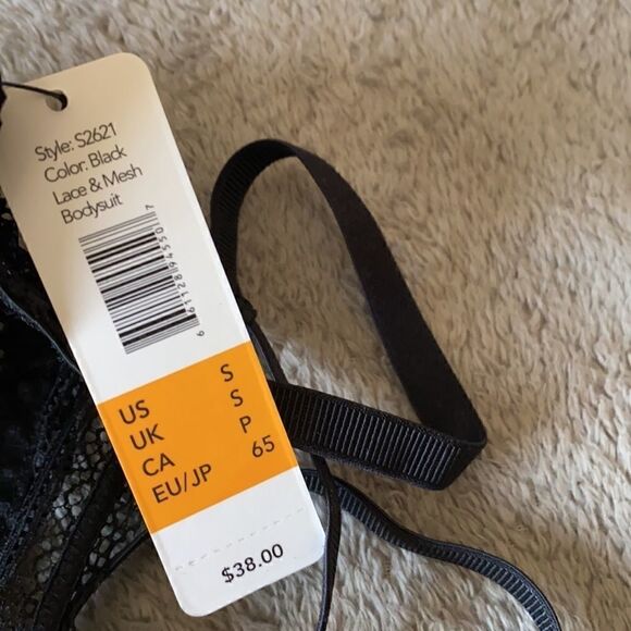 NWTs Sam Edelman Black Lace Sexy Bodysuit Size Small - Picture 7 of 8